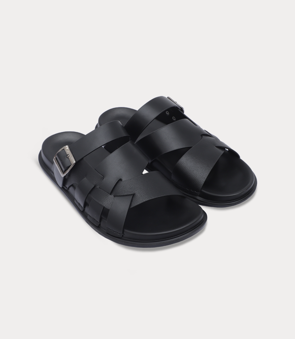 Men Slipper-BLACK