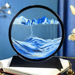 Sandbilder-Moving Sand Art Decor Falling Sand Art Picture in Motion, 3D Deep Sea Sandscape