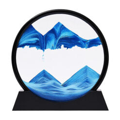 Sandbilder-Moving Sand Art Decor Falling Sand Art Picture in Motion, 3D Deep Sea Sandscape