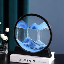 Sandbilder-Moving Sand Art Decor Falling Sand Art Picture in Motion, 3D Deep Sea Sandscape