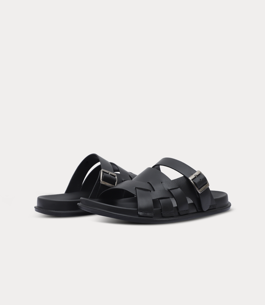 Men Slipper-BLACK